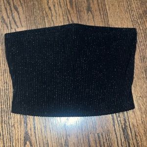 ribbed sparkly tube top